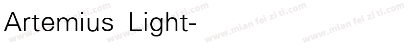 Artemius Light字体转换